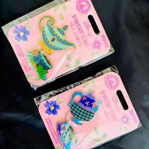 Two new Disney Princess tea party pins 2022 limited edition